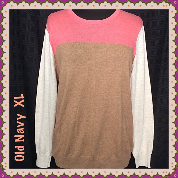 old navy color block sweater